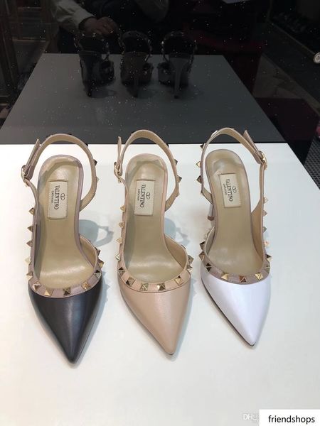 

summer women s heels 9.5cm valen rivet espadrilles shoes sandals leather slippers flip flop 34-41