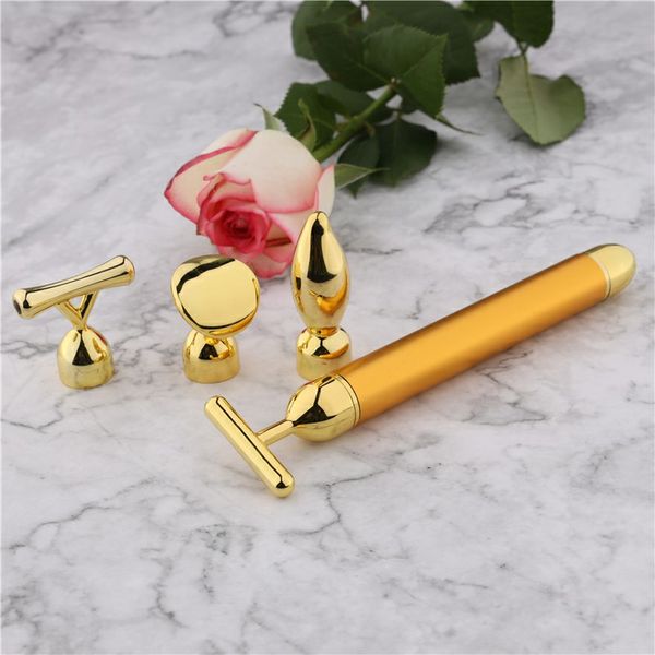 

4 in 1 face skin care waterproof beauty bar massager t-shape head facial skin tightening firming anti-ageing wrinkle eye bag remover