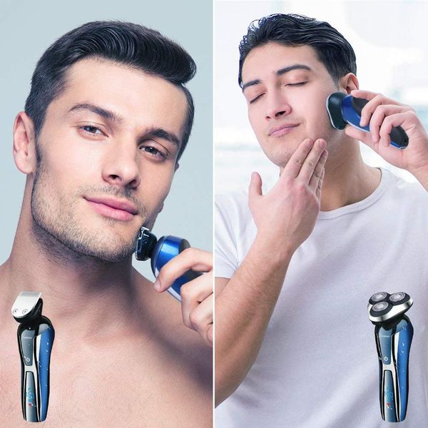

pro multifunctional electric shaver facial rotary electric razor for man beard wet dry shaving machine men grooming set cordless