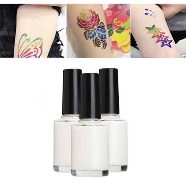 1pc 15ml Glitter Tattoo Glue Gel For Long Lasting Temporary Tattoo Body Paints Art Cosmetics Keeper Non-toxic Glitter Paint