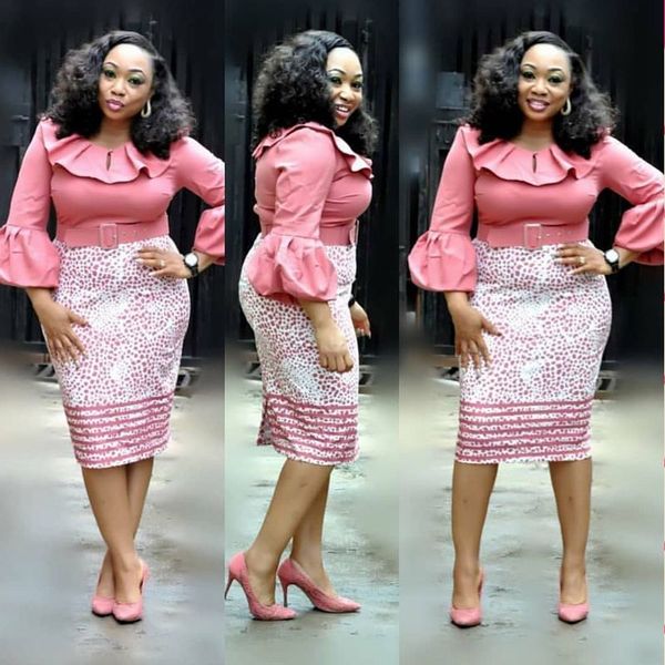 

h&d casual print african dresses for women lady clothes dashiki africa 2018 autumn summer vetsido robe robes africaines, Red