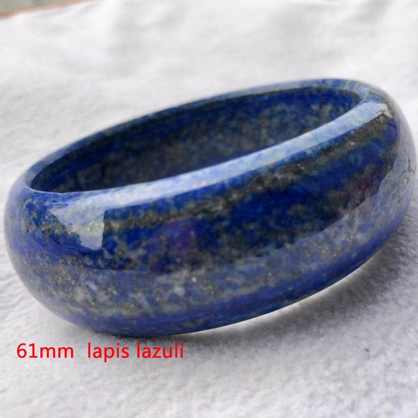 Natural Lapis Lazuli Gemstone Crystal Bangle Bracelet 60MM