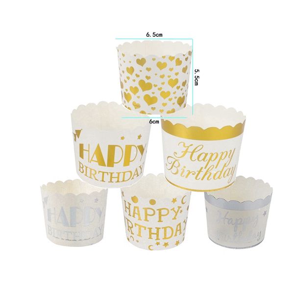 

25pcs/lot stamping large cake muffin oven paper cup oil-proof high temperature cakecup