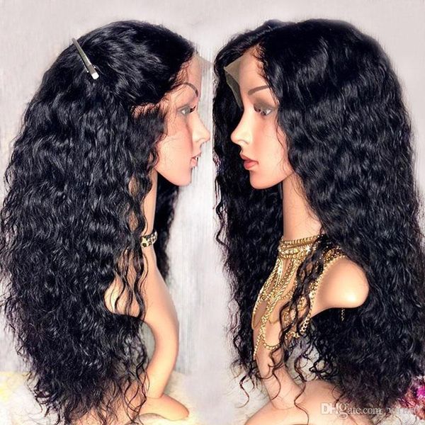 

24 inches indian curly 13*6 deep part lace front human hair wigs for black women preplucked remy hair glueless lace frontal closure wig