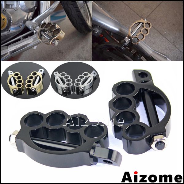 

3 color motorcycle knuckles footrests foot peg for softail dyna sportster xl 883 1200 touring custom male mount foot pegs