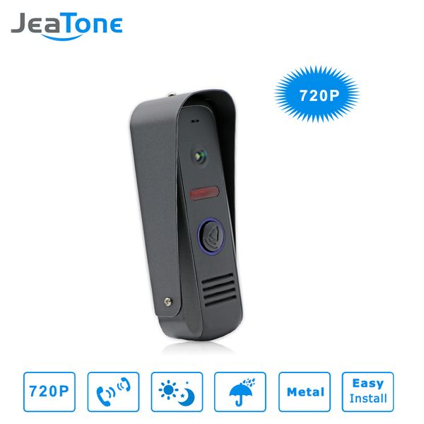 

jeatone video door bell ir camera ahd 720p wide angle camera high resolution camera ip65 waterproof
