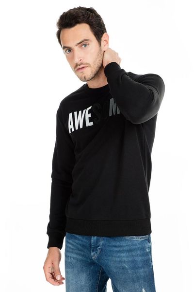 

buratti sport bike collar sweat men 's sweat 0434105, Black