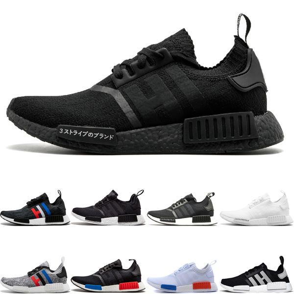 

sell r1 runner sneakers japan triple black white grey oreo blue for men women designer running shoes sport trainers 36-45