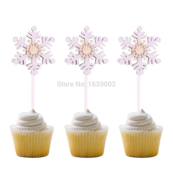 

10 pcs pretty snowflake cupcake ers christmas cakes ers birthday valentines party cake decor