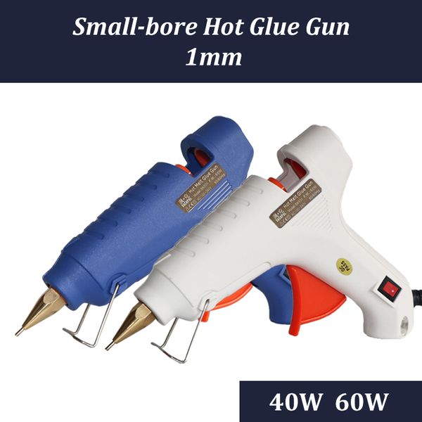 

40w 60w eu plug melt glue gun 1mm small-bore pure copper nozzle with on/off power switch 11mm glue sticks 2pcs 5pcs