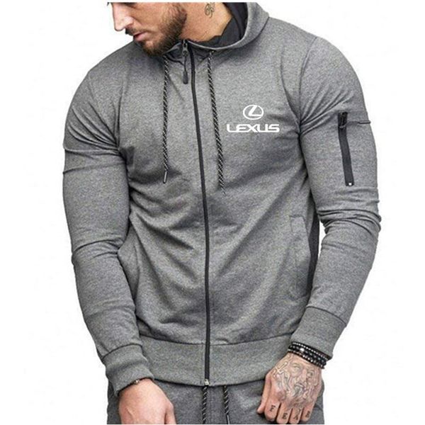 

hoodies men for lexuss car print sweatshirt men sports casual zipper hoodies fleece fall sweatshirts spring autumn coat