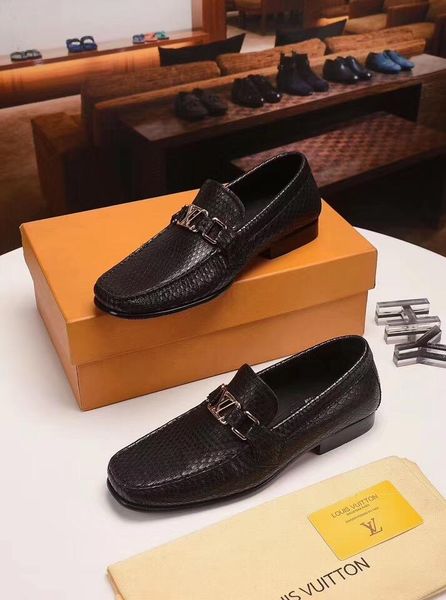 

2020 3 model quality men luxury shoes office shoe luxury men shoes oxford wear well famous brands men leather shoes, Black