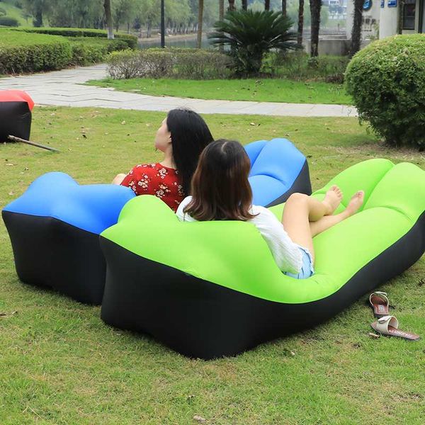 

lawn park camping mat waterproof picnic mat beach lazy sofa inflatable lazy bag air sofa bed moistureproof lounger mattress pad