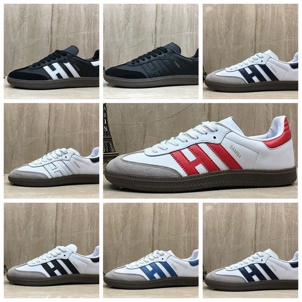 

new samba trainers mens running shoes fashion designer brand leather gazelle og black white pink men runner womens sneakers sports shoes