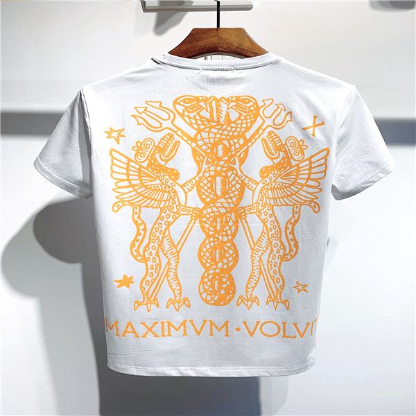 

41wholesale luxury t-shirt hip-hop fashion printing men's designer t-shirt short sleeve high-quality men's and women's t-shir, Black;green