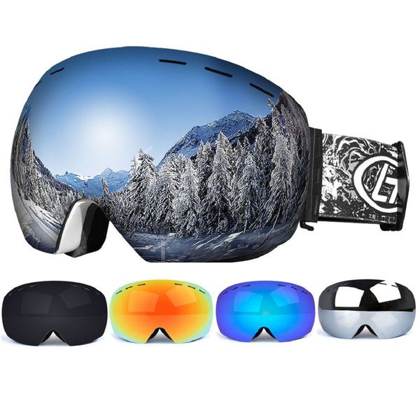 

ski goggles double layers uv anti-fog big ski mask glasses skiing snow snowboard goggles men women eyewear winter