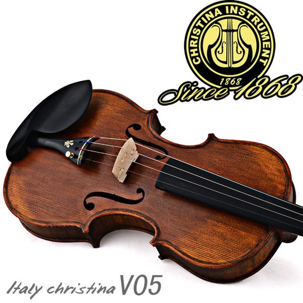 

2019 profe ional chri tina v05 violin italian handmade antique grading violino 4 4 mu ical in trument fiddle ca e bow ro in