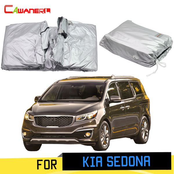 

cawanerl for kia sedona 2006-2019 full car cover outdoor anti-uv sun shade scratch rain snow resistant cover windproof