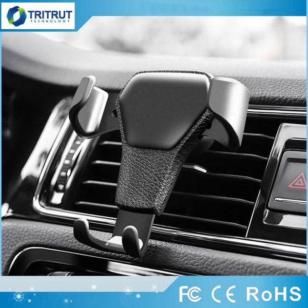 

gravity car holder for phone in air vent clip mount no magnetic mobile phones holders cell stand support for smartphones