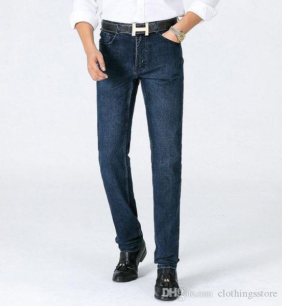 

amn итальянский классический бренд джинсы мужские дизайнерские джинсы высокое качество модные повседневные брюки роскошные тонкие брюки дело, Blue