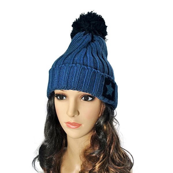 

women star knitted hat winter soft warm beanie cap for fall winter nfe99