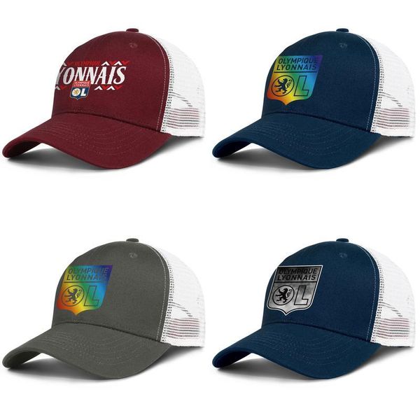 

olympique lyonnais les gones ol label man adjustable tennis hat baseball custom design yourself retro unique personalized cap gay pride, Blue;gray