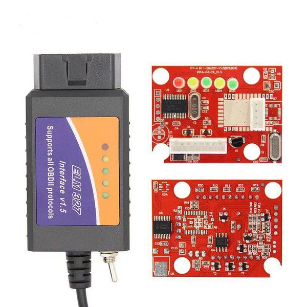 Новый ELM327 V1. 5 USB PIC18F25K80CH340 HS / MS CAN elm327 для сканера FORScan OBD2 CH340 диагностический автоматический переключатель инструментов obd 2