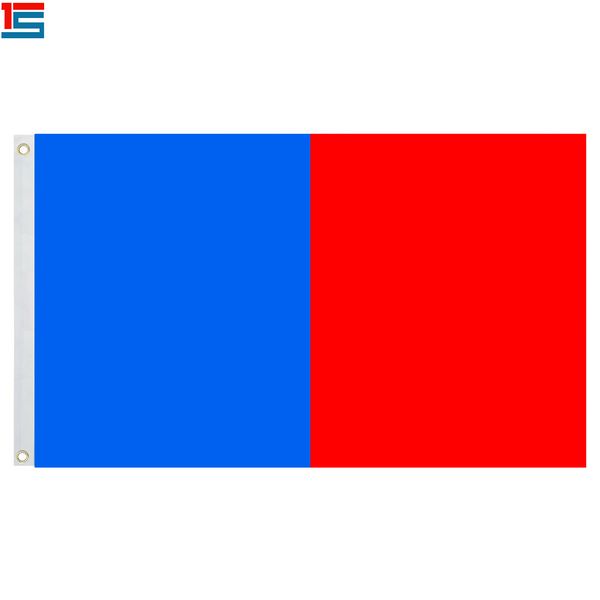 

blue and red color two-tone flag flag 3ft x 5ft polyester, 90*150cm flag with 2 grommets,flags of simple colour