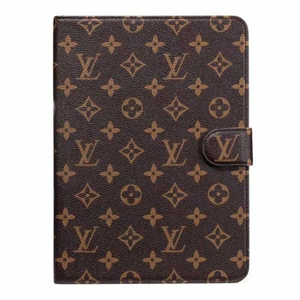 

classic monogram designer ipad case pu tablet pc cases for apple ipad pro 12.9" 11" air 10.5" shockproof for ipad mini 4/5 ba