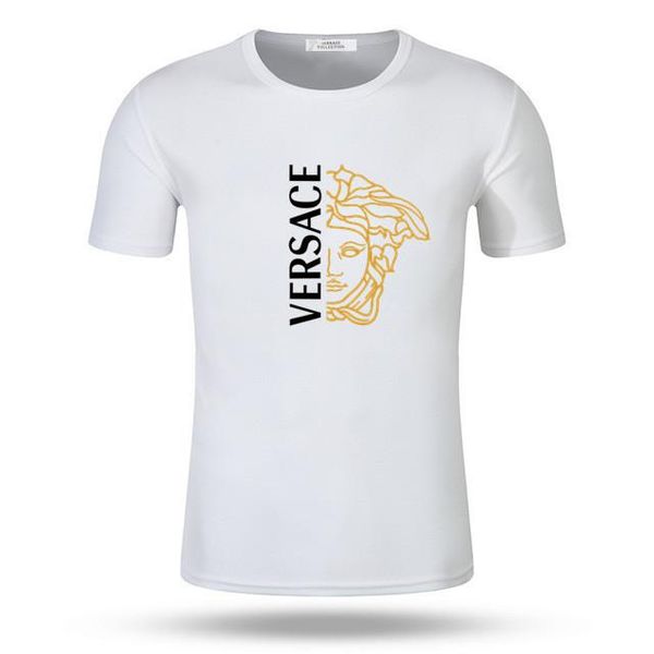 

g2 versace luxury brand designer black flamengo white mens t shirts fashion short sleeve g2 versace, White;black
