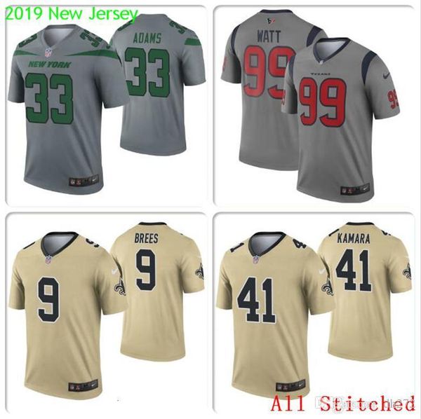 

Men drew bree alvin kamara am darnold jamal adam jer ey de haun wat on jared goff jo h allen bill navy inverted legend football jer ey, White