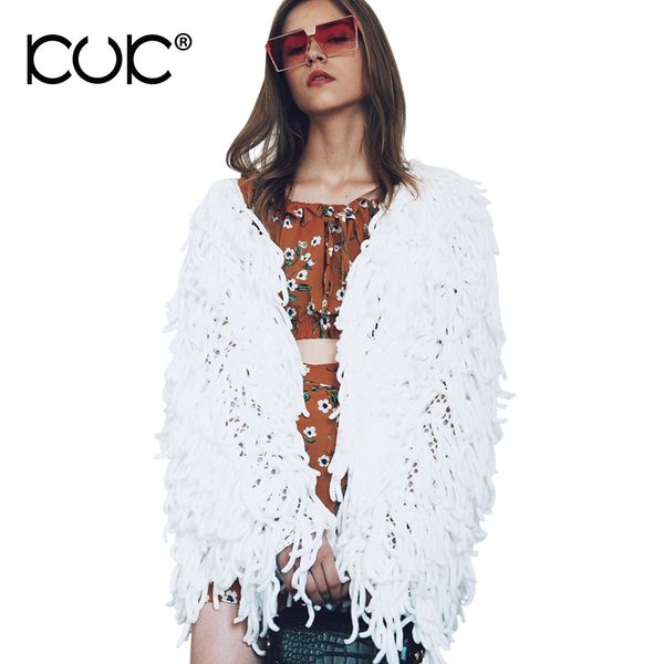 

kuk 5 color winter jacket women coat tassel thick warm outerwear female casaco feminino casual chaqueta mujer overcoat a024, Black