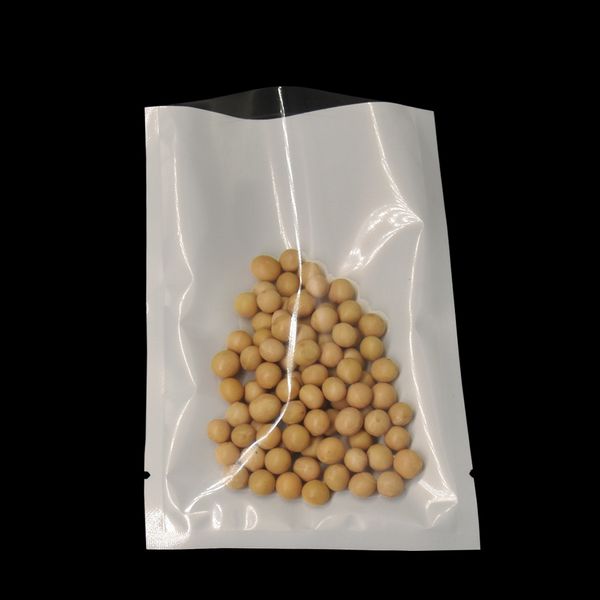 

10*15cm heat sealable open clear white plastic packing package bag wholesale transparent poly front food storage pack bag retails