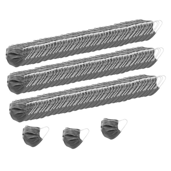 

150x 3 layer activated carbon disposable face mask anti dust haze protection