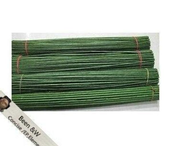

ronde flower material handwork diy 2# 2mm 40cm length paper parcel green pachets with wire artificial flower stem(100pcs lot