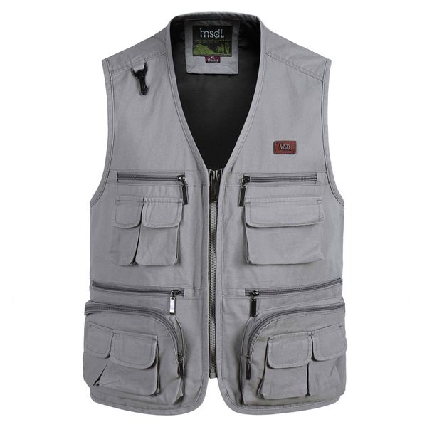 

2019 новый мужской повседневная осень зима рукавов фотография жилет мужские мульти карман сплошной цвет хлопок v-образным вырезом жилет 4xl, Black;white