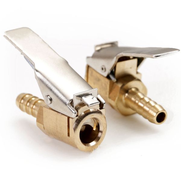 

8mm 6mm universal tire inflator air valve connector car truck tire air pump chuck clip clamp auto automobiles accessories