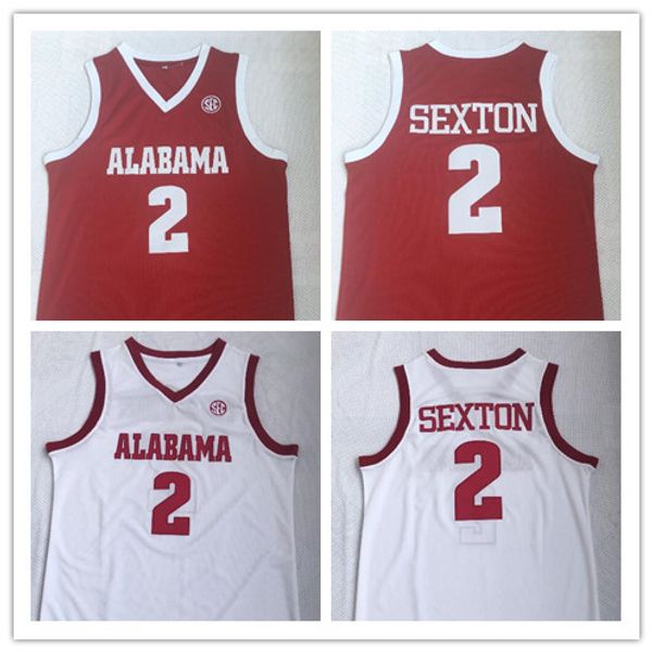 

NCAA Alabama Collin 2 Sexton University wears Embroidered basketball college men Jersey S-2XL Top Quality free shipping
