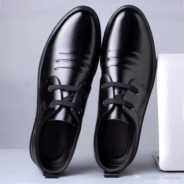 

shoe men's leather business summer men's shoes british korean version tide small black breathable men's shoes casual shoes me