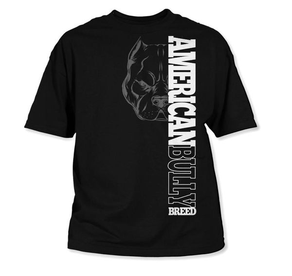 

american bully breed men's bully shirt by american supply company up to 5x t-shirt man fashion round collar t shirt, White;black