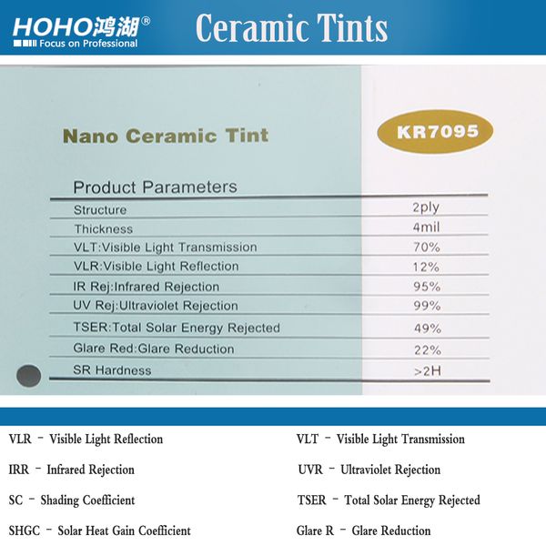 

4mil 70% 1.524x30m safety tints ceramic security window tints anti scratch -kr7095