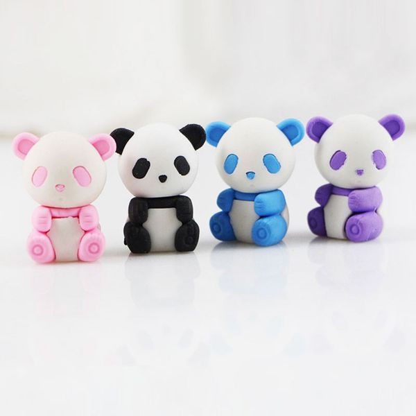 

panda ластик мультфильм съемный резиновый ластик канцелярские школьные принадлежности papelaria дети penil ластик игрушка в подарок бесплатн