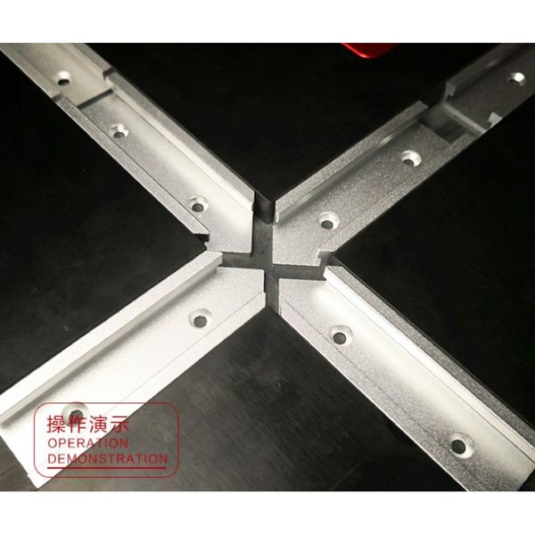 

type 30 t-track aluminum slot miter track jig fixture intersection chute for electric circular saw flip table woodworking tool