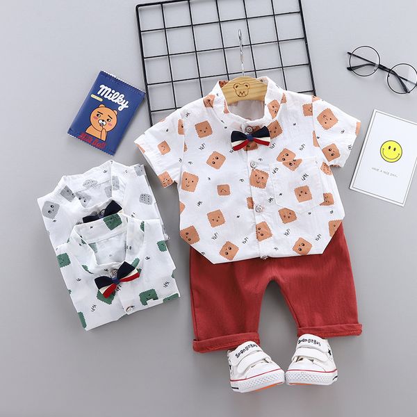 

2020 мальчики summer set new с коротким рукавом повседневная рубашка дети, White