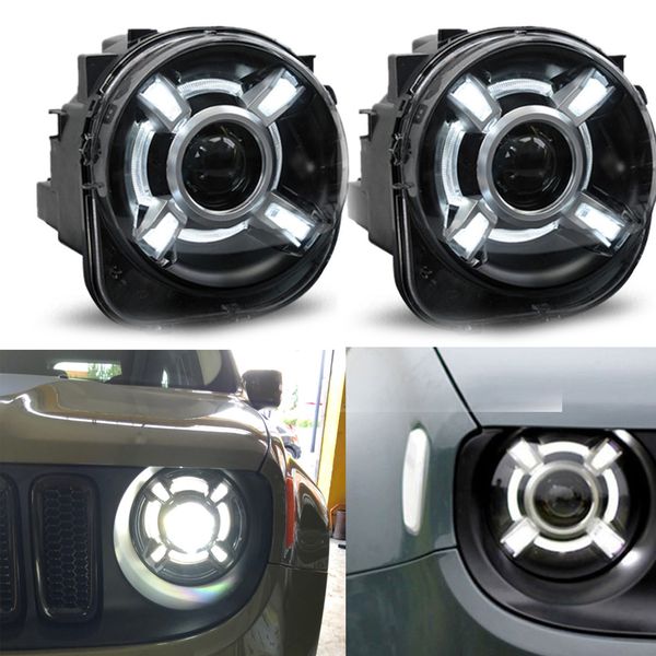 

pair for 2015-2017 renegade hid headlight with drl and bi-xenon projector for renegade bu hid h4 head lamp headlights