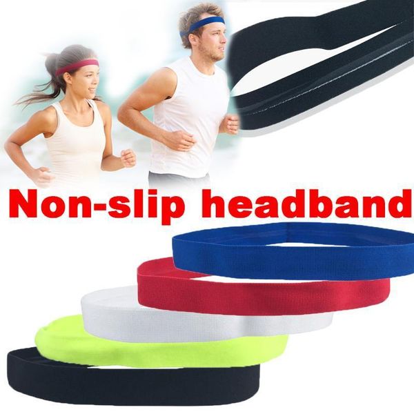 

50*2cm yoga running fitness headband sport hair band football anti-slip elastic sweatband gym sport headband yoga accessories, Yellow;black