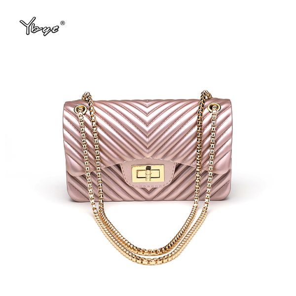

YBYT Марка 2018 новые Женщины сумки на ремне мода цепи плечевой ремень Crossbody сумка для