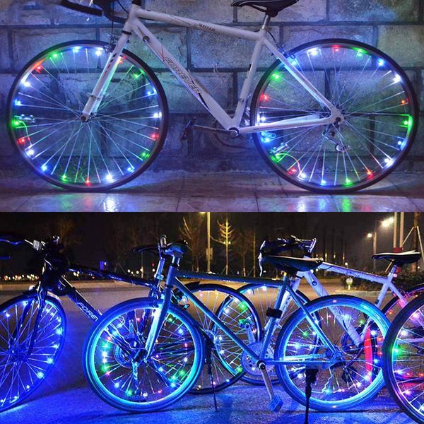

led colorful bicycle lights mountain bike light cycling spoke wheel lamp bike accessories luces led bicicleta bisiklet