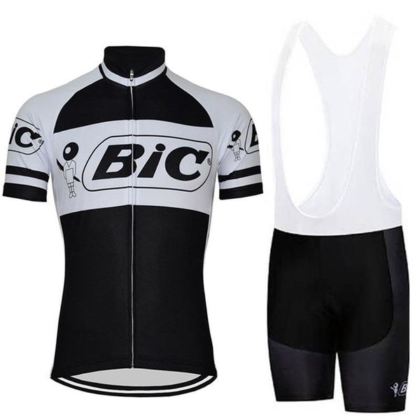 

2020 bic men 2020 cycling jersey set outdoor bicycle summer quick dry short sleeve cycling clothing ropa ciclismo hombre, Black;red