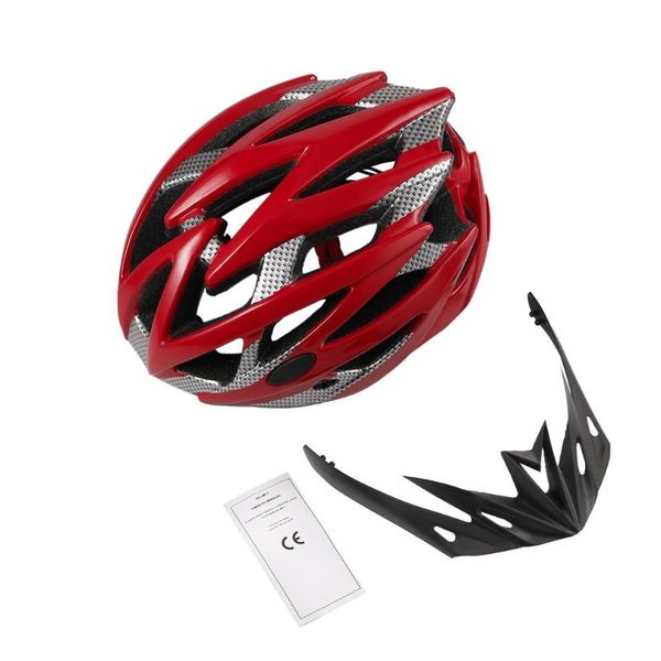 

bike riding helmet combining polycarbonate outer shell with impact-absorbing foam with 25 cooling vents at-051